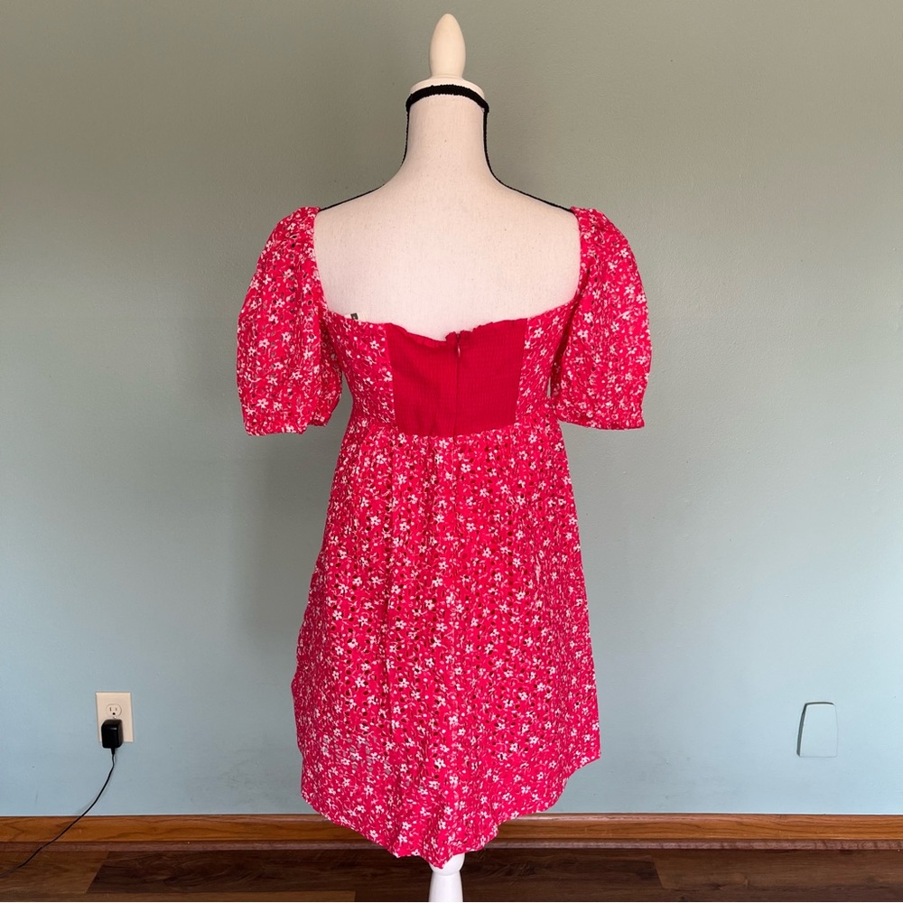 Anthropologie Maeve Lillianne Babydoll Eyelet Dress. Size 14 - Picture 6 of 9